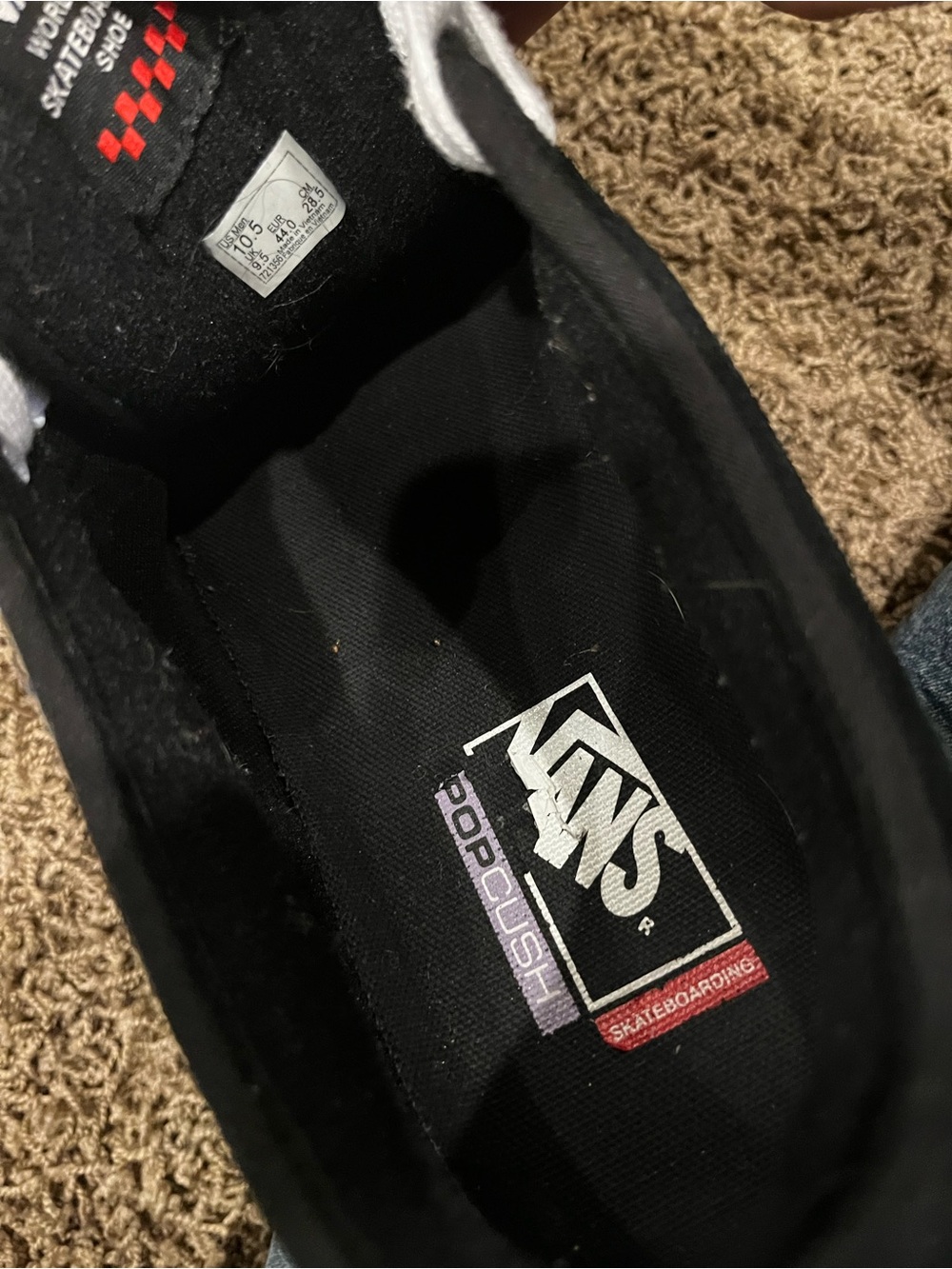 Vans Black Canvas Sneakers with Gum Sole - Picture 7 of 13